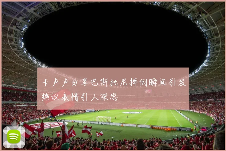 卡卢卢分享巴斯托尼摔倒瞬间引发热议表情引人深思